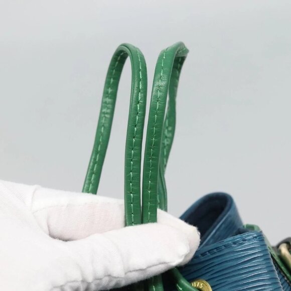 LOUIS VUITTON Epi Noe Shoulder Bag Bicolor Green Blue M44044 LV Auth 132146 - Picture 10 of 16